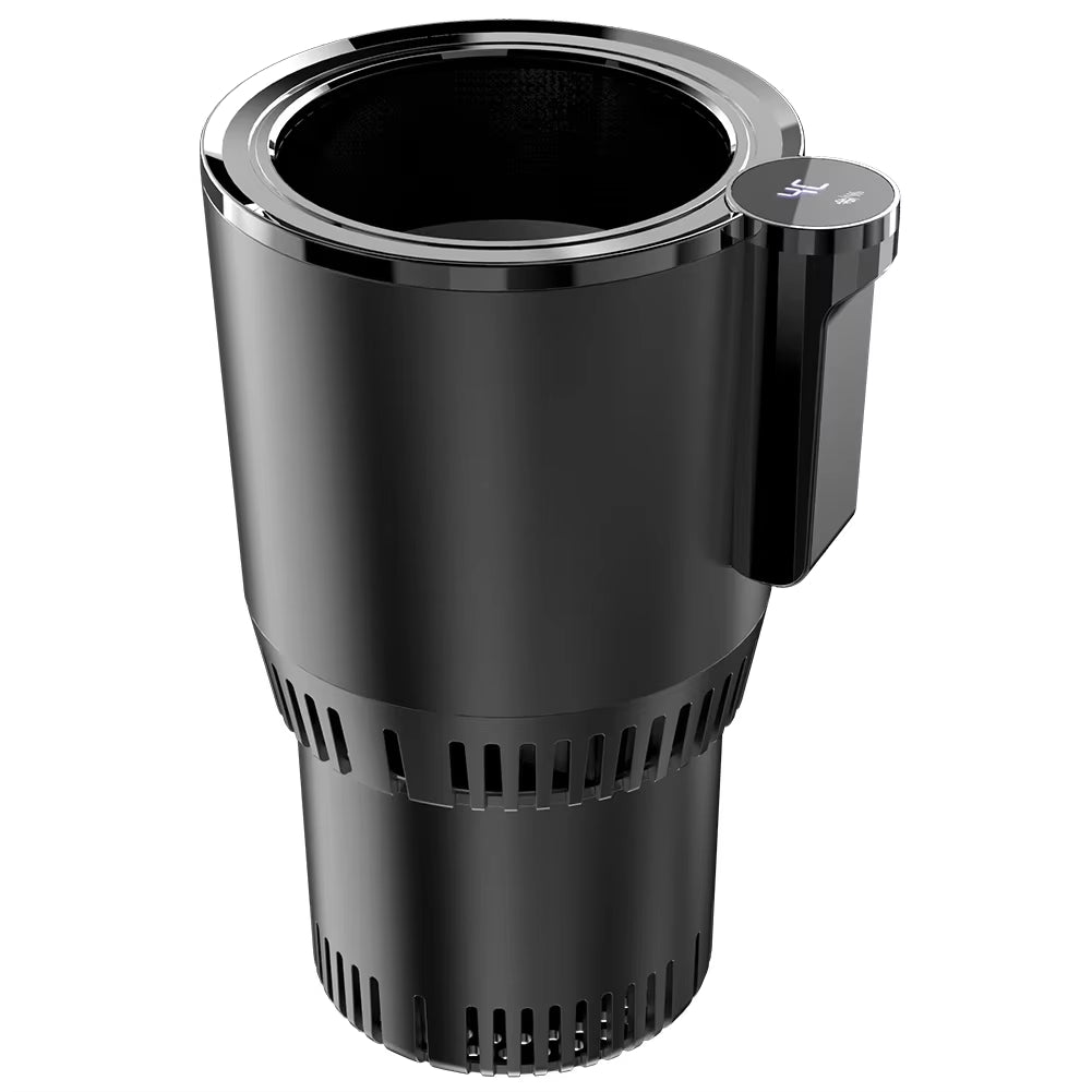 12V Car Office Cup Warmer Cooler with Temperature Display 2 in 1 Smart Beverage Mug Holder Cooling Drink Can Baby Bottle Warmer